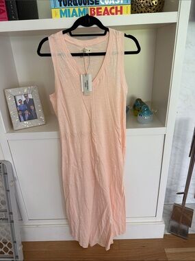Ocean Drive Sleeveless Maxi Dress in Light Peach